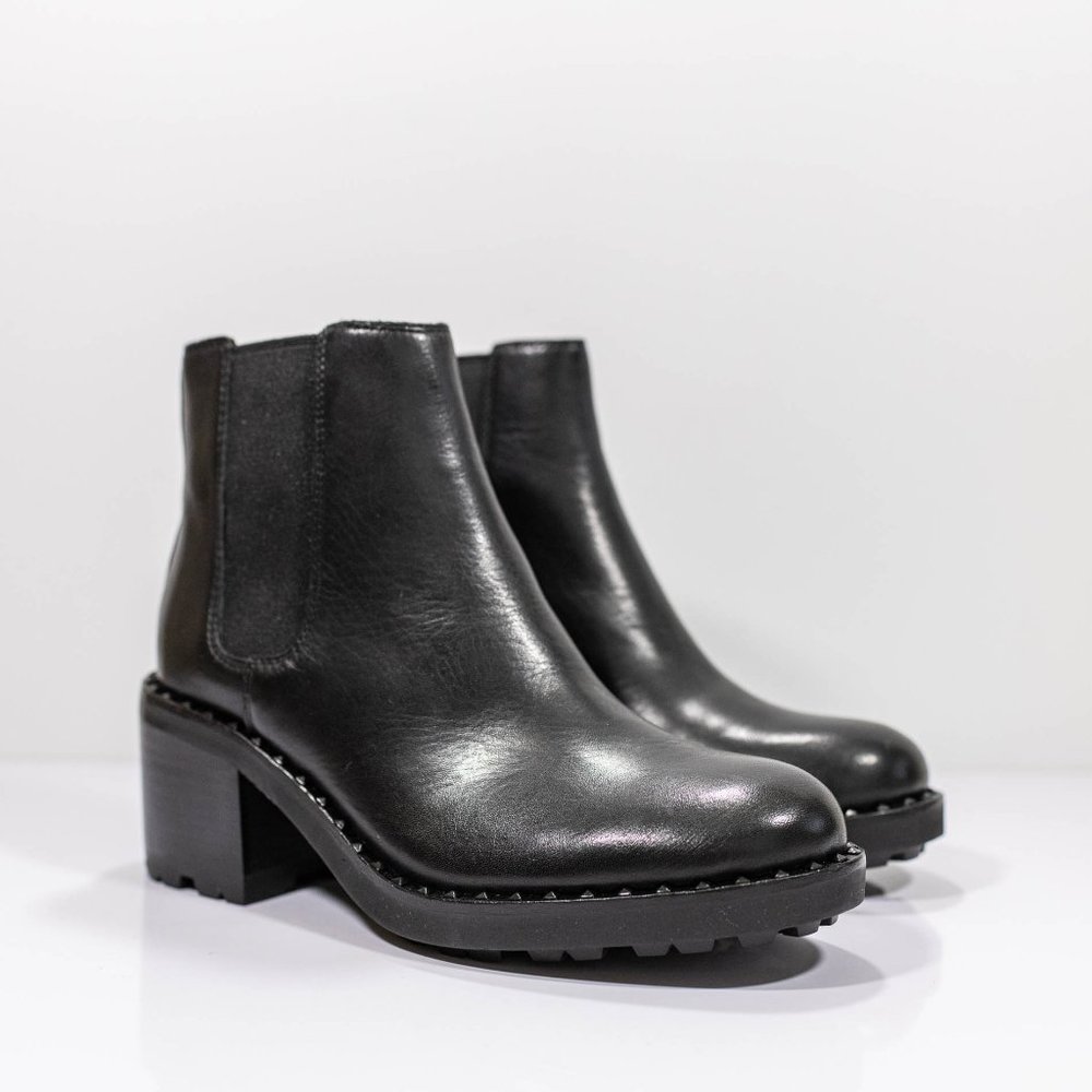 ASH Xao Studded Leather Chelsea Booties